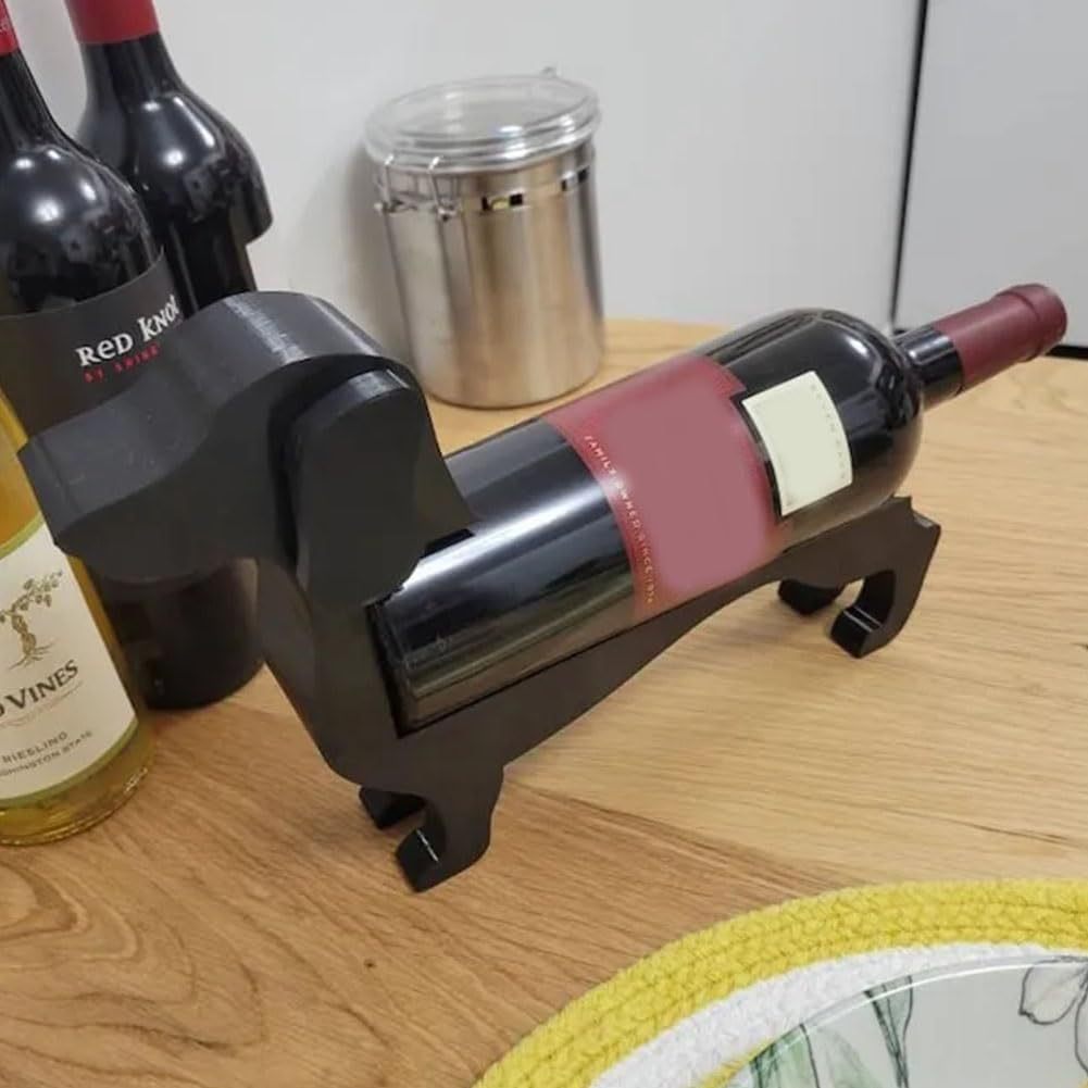 Simple And Creative Home Sausage Dog Wine Bottle Rack Kitchen Gadgets - omaiii